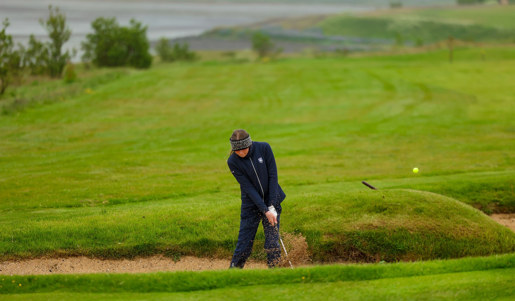 Fínasta golfveður á Korpunni