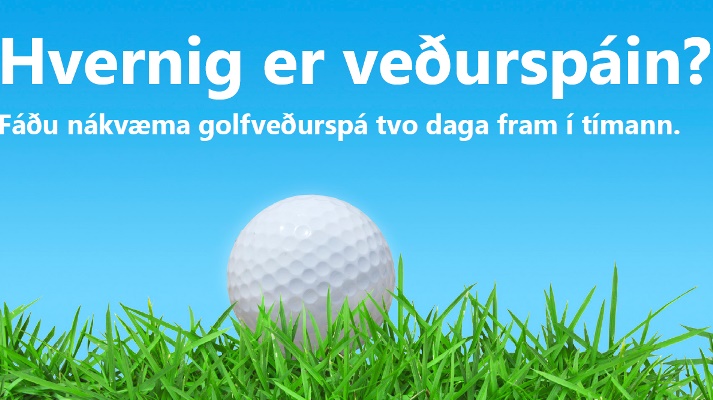 Ný síða í loftið fyrir kylfinga - golfvedur.is