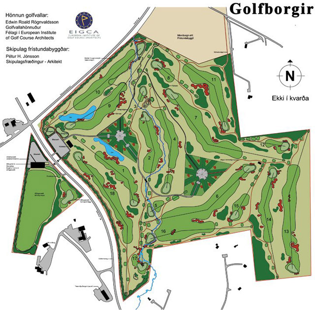 Einn lengsti golfvöllur landsins í byggingu við Minni-Borg