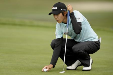 Song-Hee Kim leiðir á Kraft Nabisco