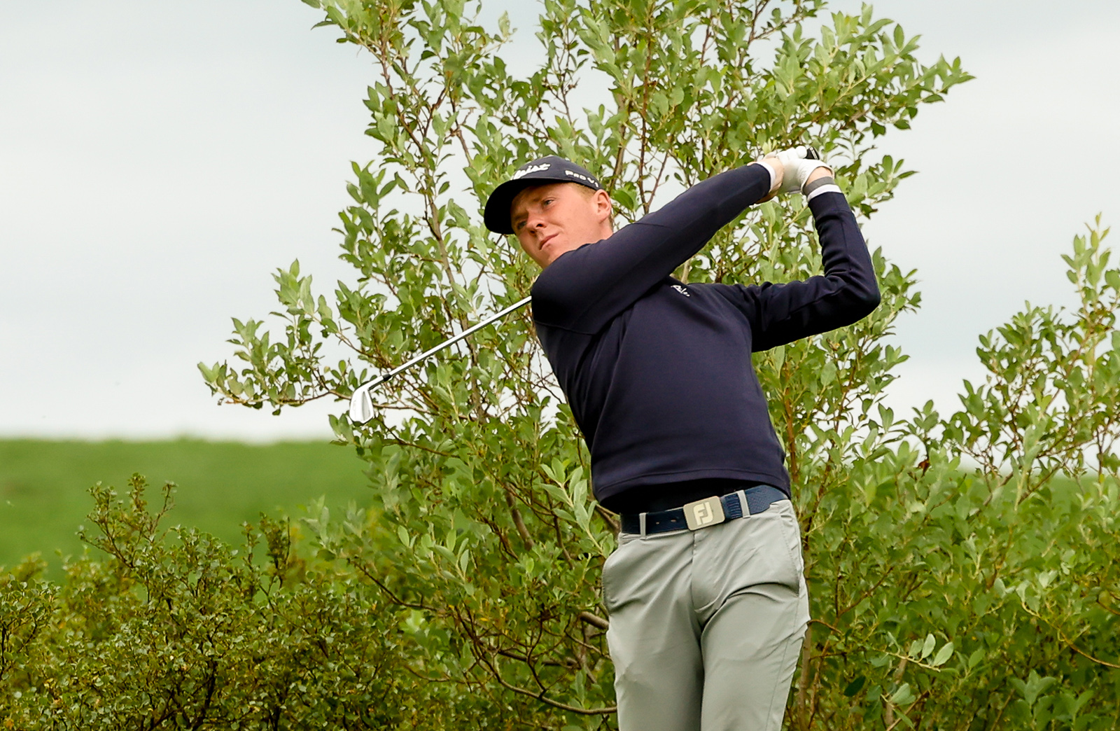 Dagbjartur sáttur við daginn, var um tíma -9 en endaði á -6 og er í 2. sæti