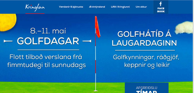 Golfdagar í Kringlunni um helgina – fjölbreytt dagskrá