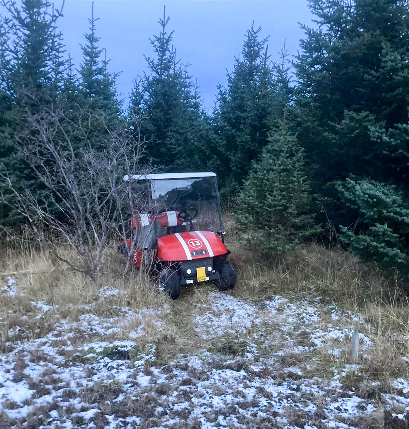 Golfbíll Sigga Sveins fannst í Mosfellsdal