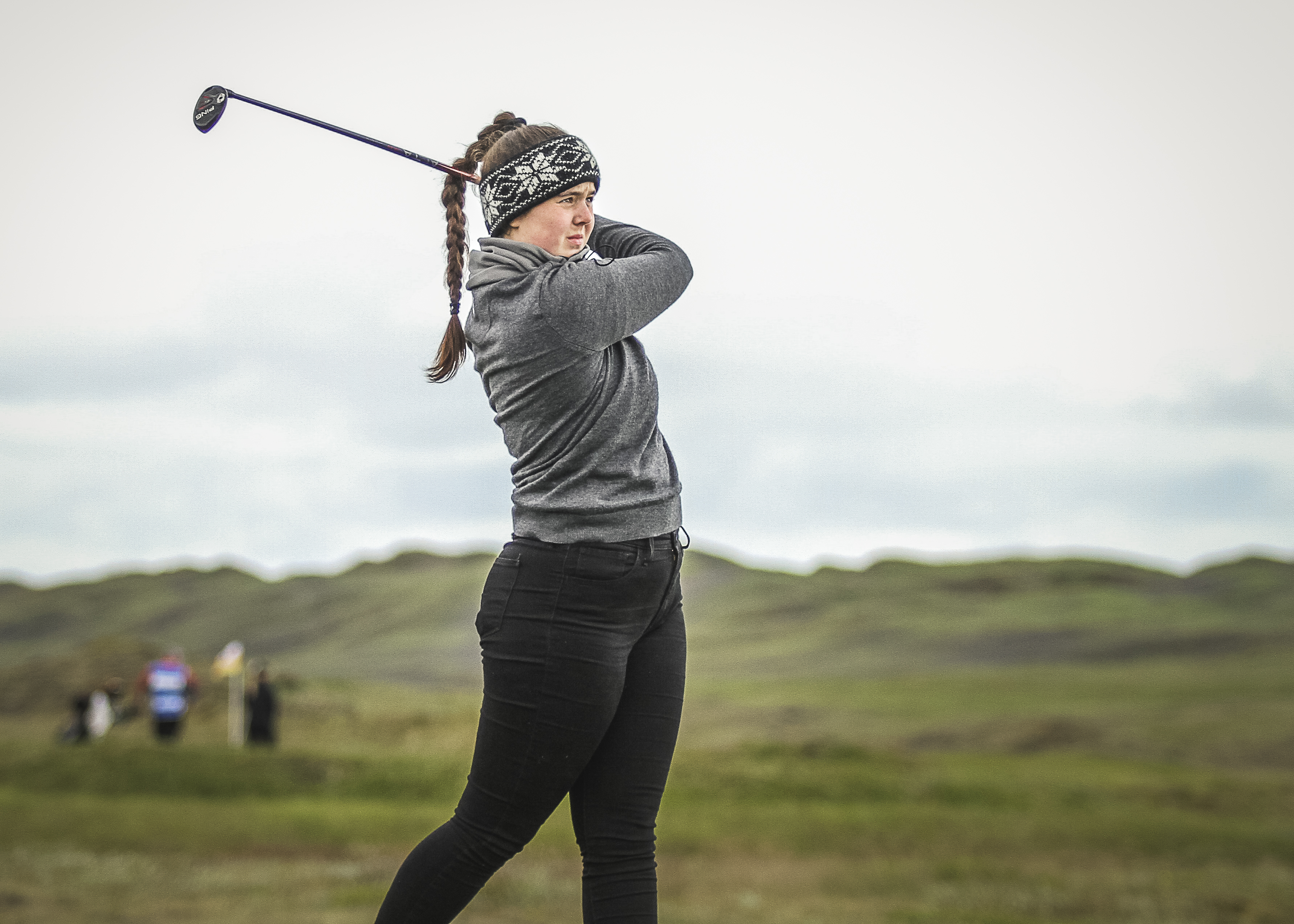 Heiðrún Anna með tveggja högga forskot að loknum fyrsta hring á Akranesi