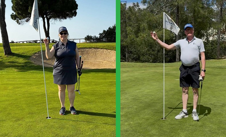 Tvö draumahögg í vel heppnaðri golferð GKG til Islantilla