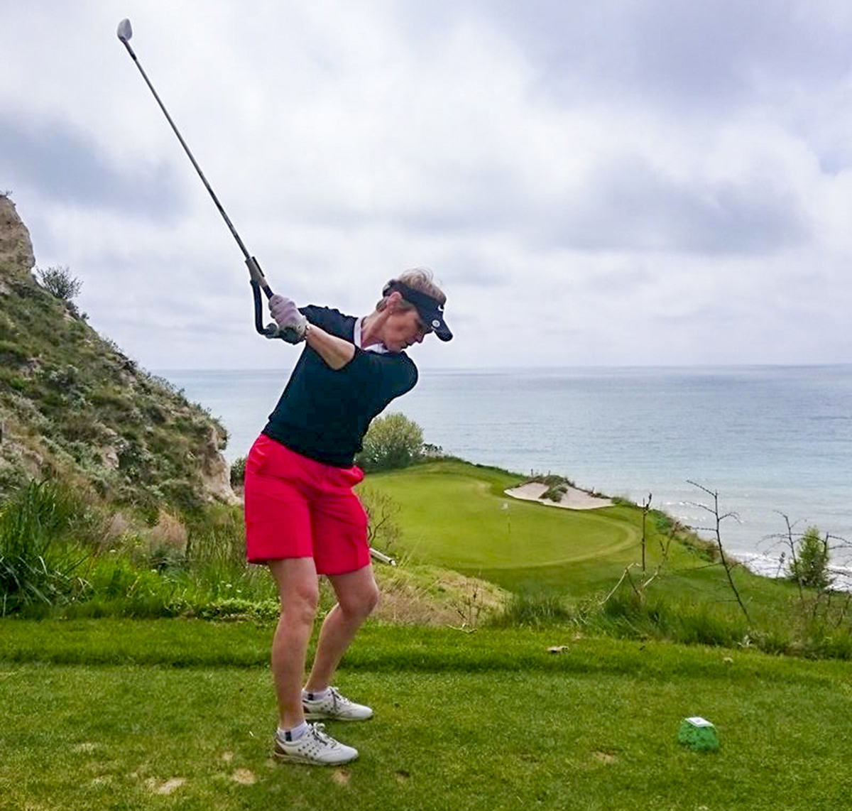 Einhentur kylfingur með mikla golfdellu