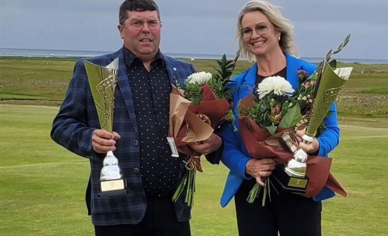 Hlynur Jóhannsson og Andrea Ásgrímsdóttir klúbbmeistarar í Sandgerði