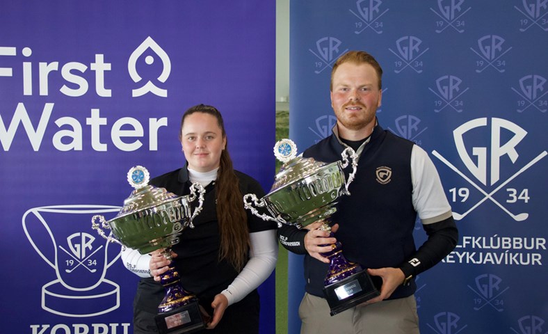 Frábært golf í Korpubikarnum - Heiðrún og Kristófer sigurvegarar