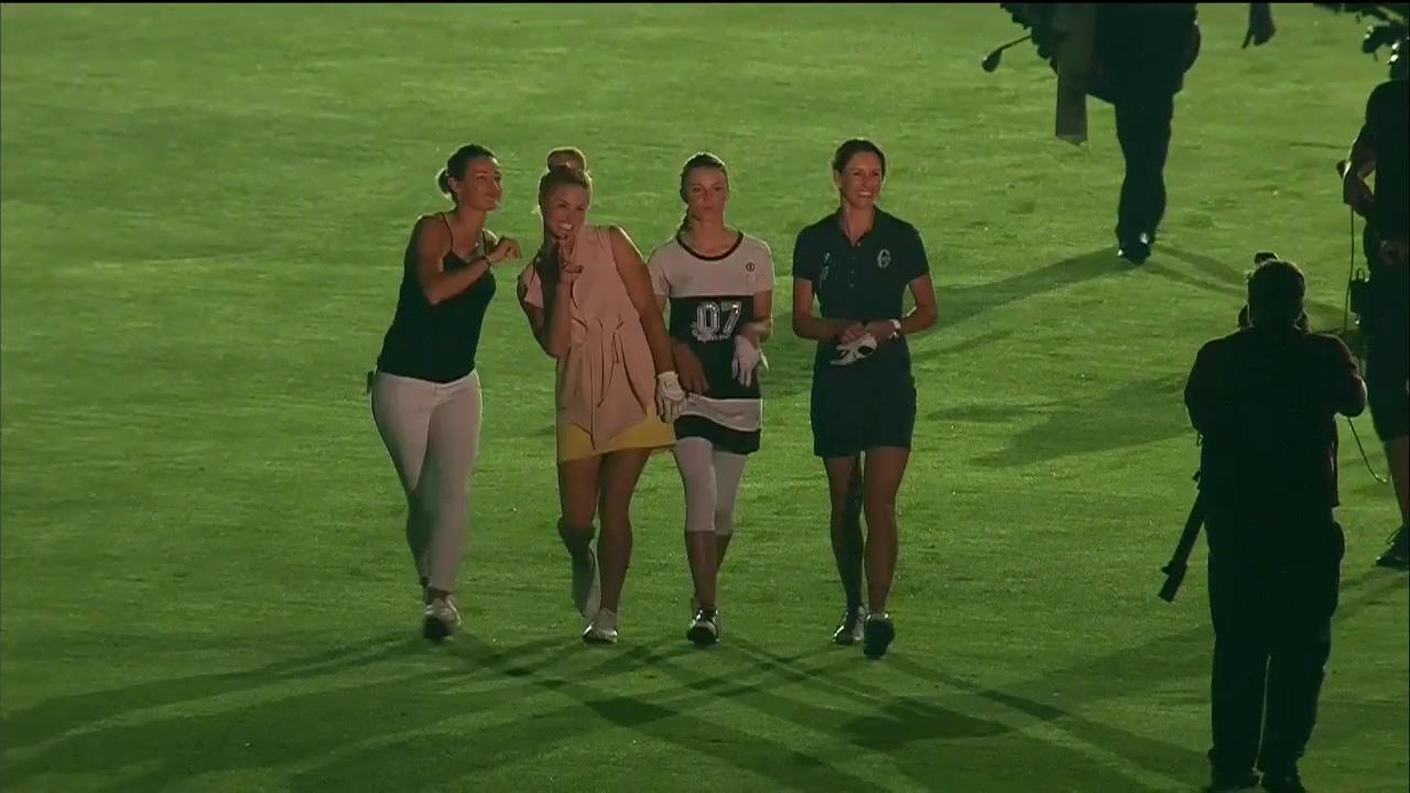 LET: Stelpurnar skelltu sér í næturgolf